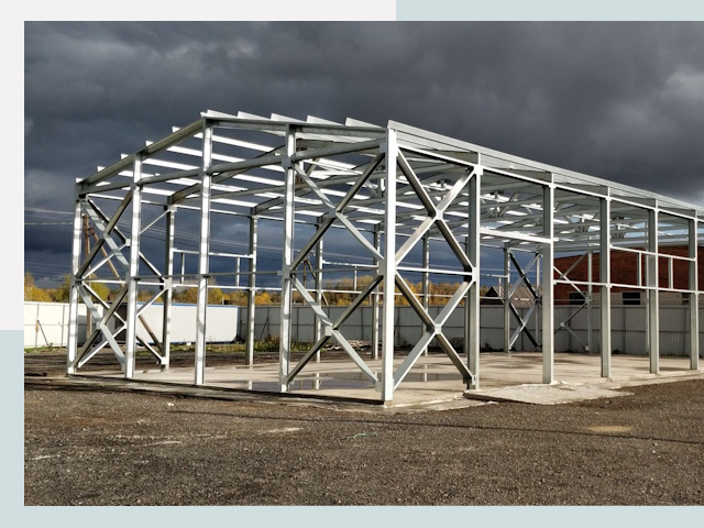 Двускатные ангары в Саяногорск от 615 руб. за квадрат