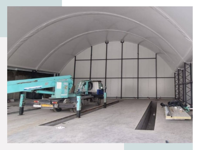 Внутреннее оснащение ангаров в Саяногорске