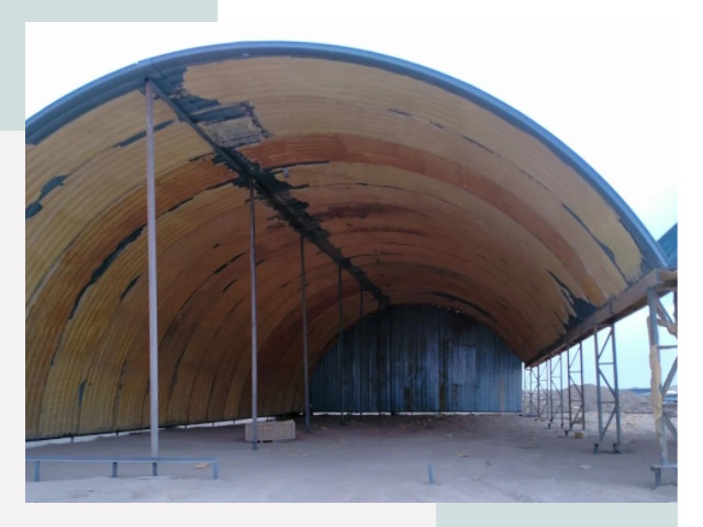 Реконструкция ангаров в Саяногорске